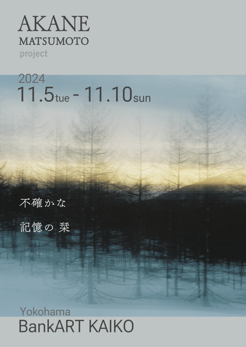 写真展「不確かな記憶の栞」BankArt Kaiko - PHOTOPRI【写真展・美術展品質のプリントサービス】